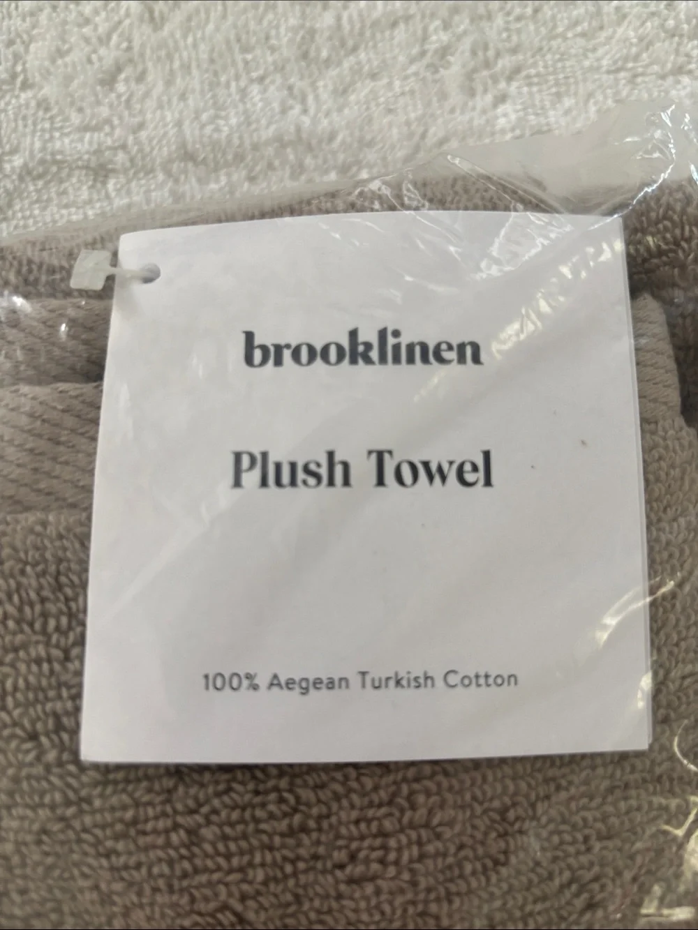 Brooklinen Plush Towel in Driftwood